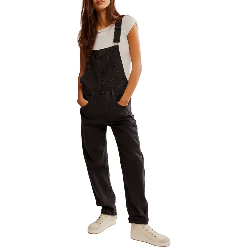 Free People We the Free Ziggy Denim Overalls in Mineral Black at Nordstrom Rack, Size X-Large | Nordstrom Rack