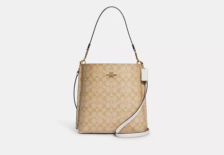 Mollie Bucket Bag In Signature Canvas | Coach Outlet US
