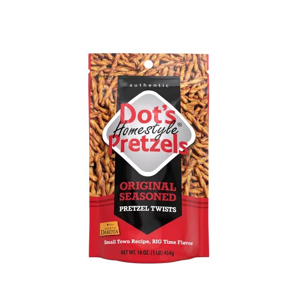 Dot's Homestyle Pretzels, Original Seasoned Pretzel Twists, 16 oz Family Size Bag - Walmart.com | Walmart (US)