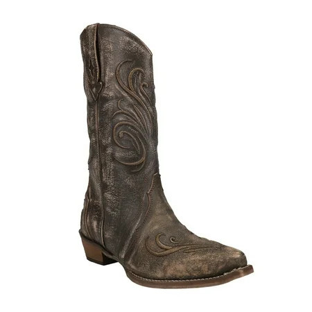 Roper Womens Olivia Thick Embroidered Fashion Snip Toe Cowboy Mid Calf Boo | Walmart (US)