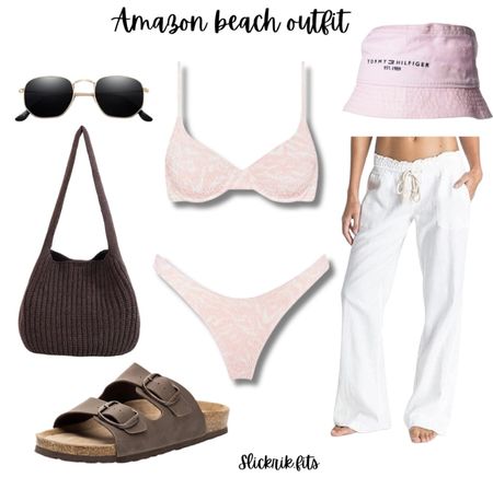 Amazon swimsuit. Bucket hat. Pink swimsuit. Summer. Beach outfit.

#LTKStyleTip #LTKSummerSales #LTKSwim