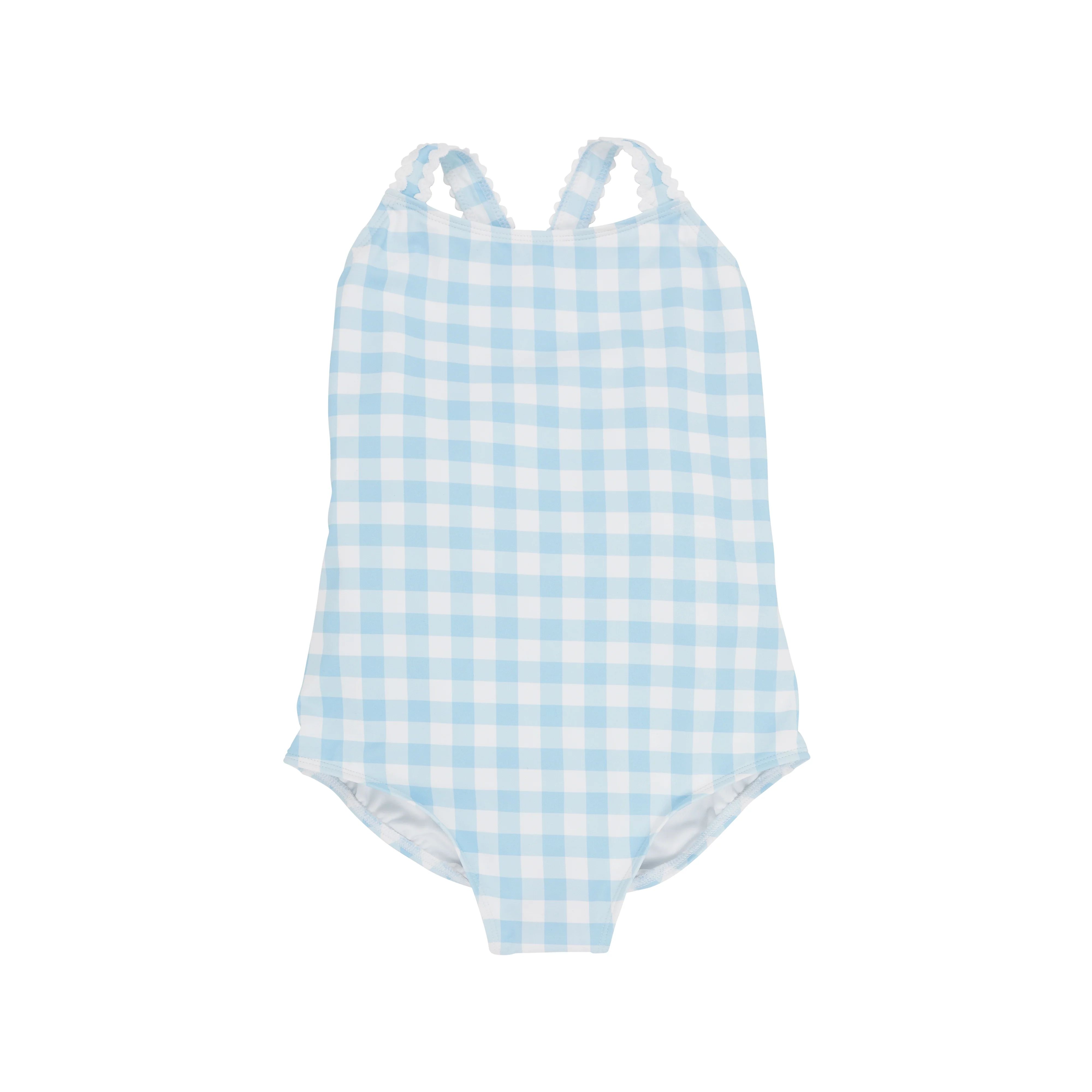 Taylor Bay Bathing Suit - Buckhead Blue Gingham with Worth Avenue White | The Beaufort Bonnet Company