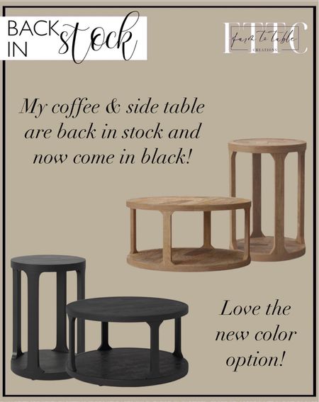 Back In Stock! Follow @farmtotablecreations on Instagram for more inspiration.

Castalia Coffee Table - Threshold. 
Castalia Side Table - Threshold. New Home Finds. Target Home Finds. Round coffee table. Round side table  

#LTKhome #LTKfindsunder100 #LTKstyletip