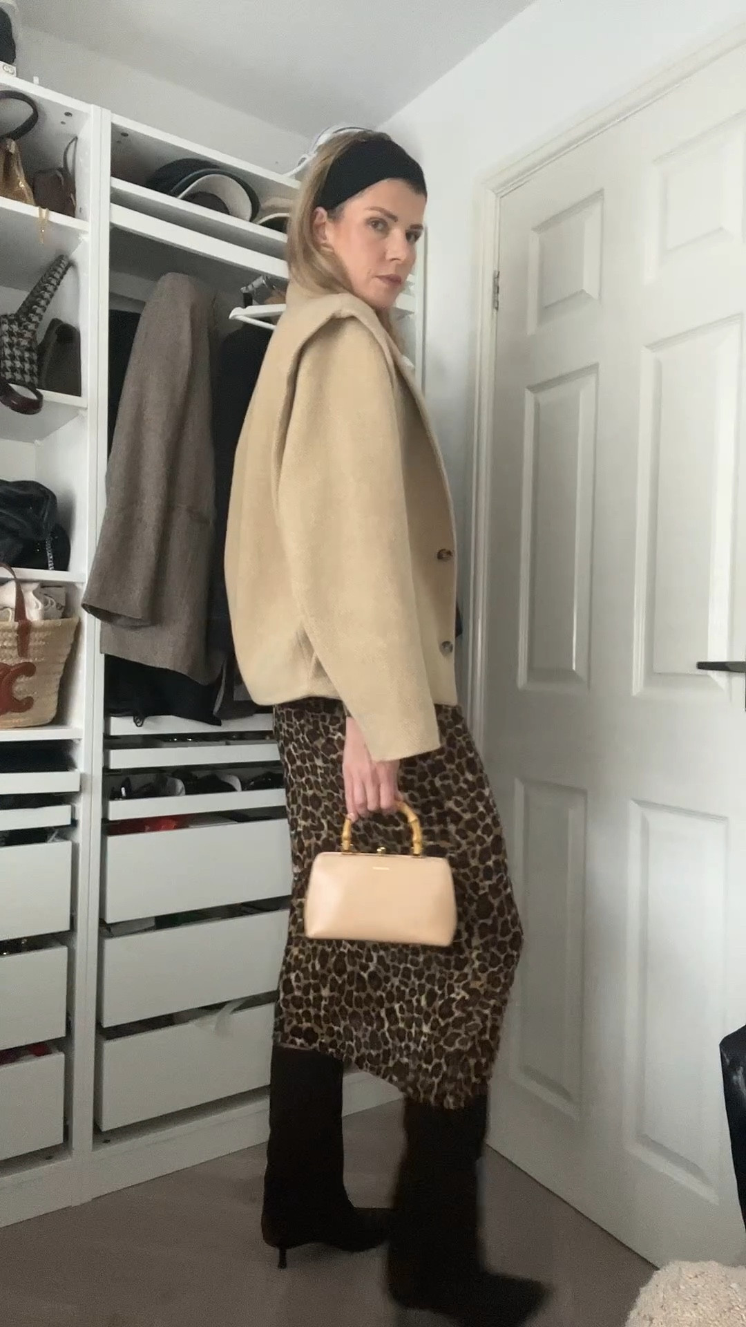 Leopard print dress, Isabel marant jacket, spring jacket, suede boots, jil sander bag 

#LTKwinter #LTKstyletip #LTKdatenight