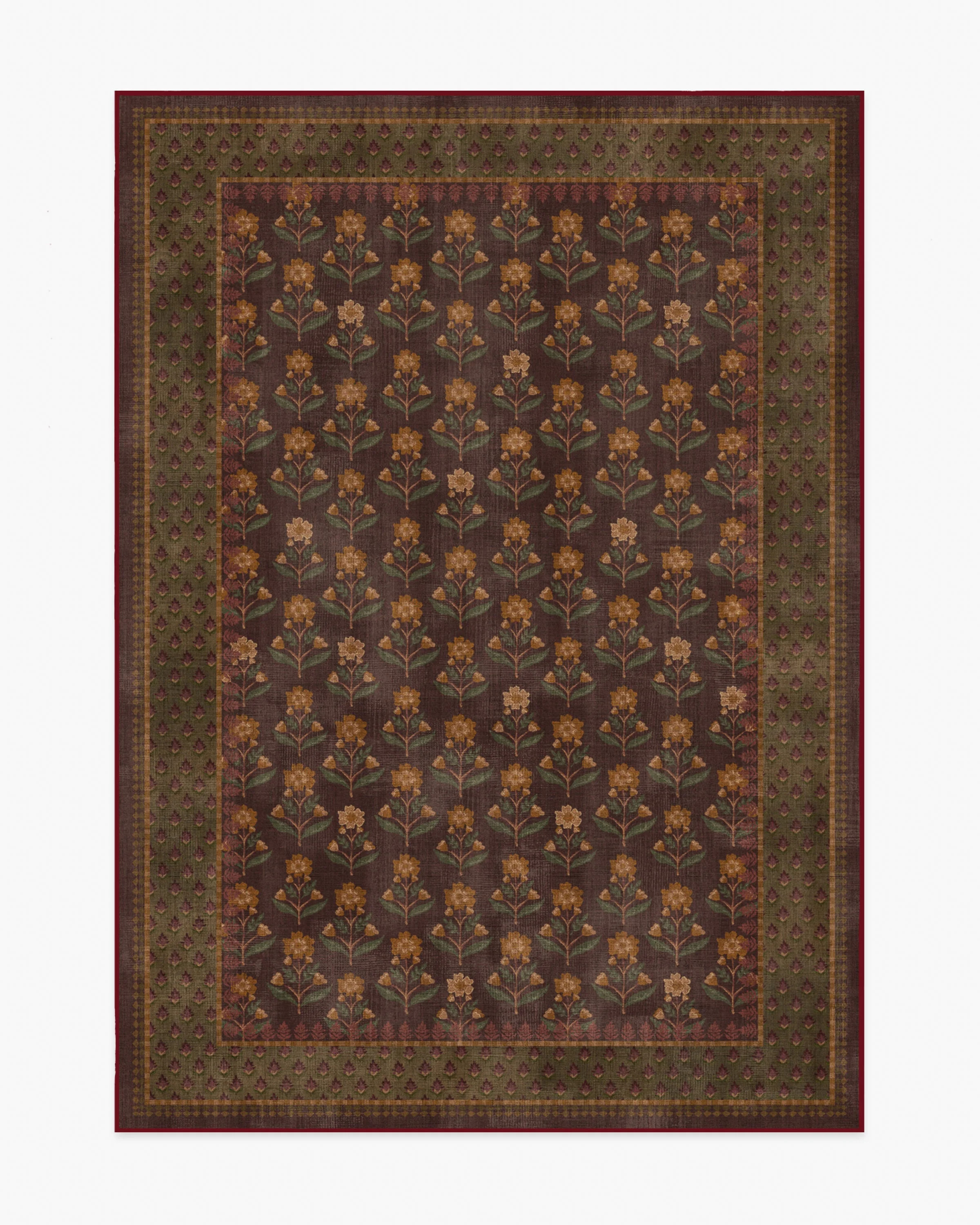 Sundara Brown & Olive Rug | Ruggable US | Ruggable