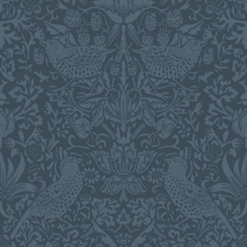 Inez Bird Floral Removeable Wallpaper Design Double Roll | Ballard Designs, Inc.