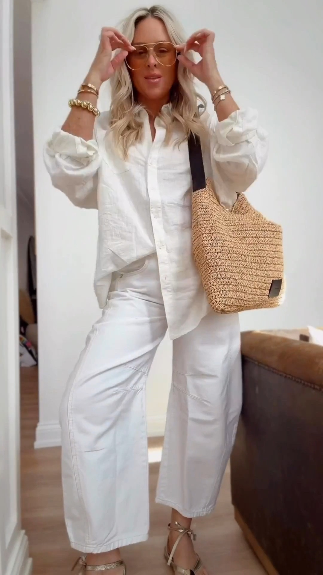 A must grab-🤍
Monochromatic spring vibes- love the fit of these & a linen button up is the best. 3 colors

I did small in top & 27 in these jeans & I absolutely am in love with this style! 


White jeans. Resort wear. Linen. Spring break. Jeans. Button down. Sandals. Spring. 

#LTKSeasonal #LTKootd