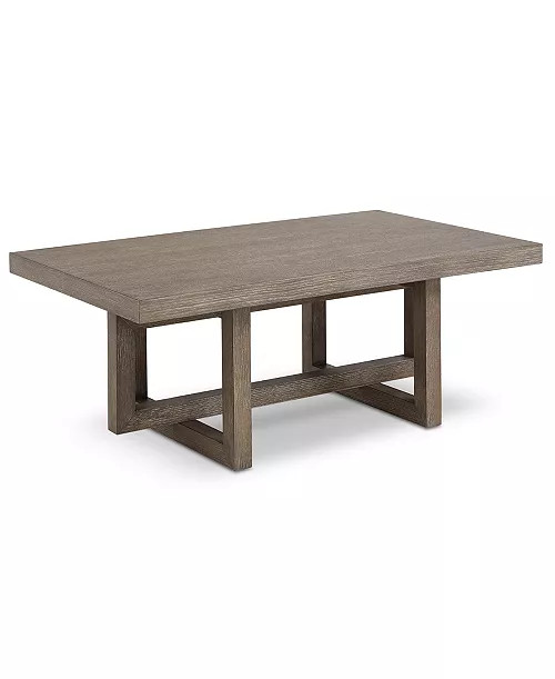 Portmore 48" Rectangle Wood Coffee Table - Macy's | Macy's