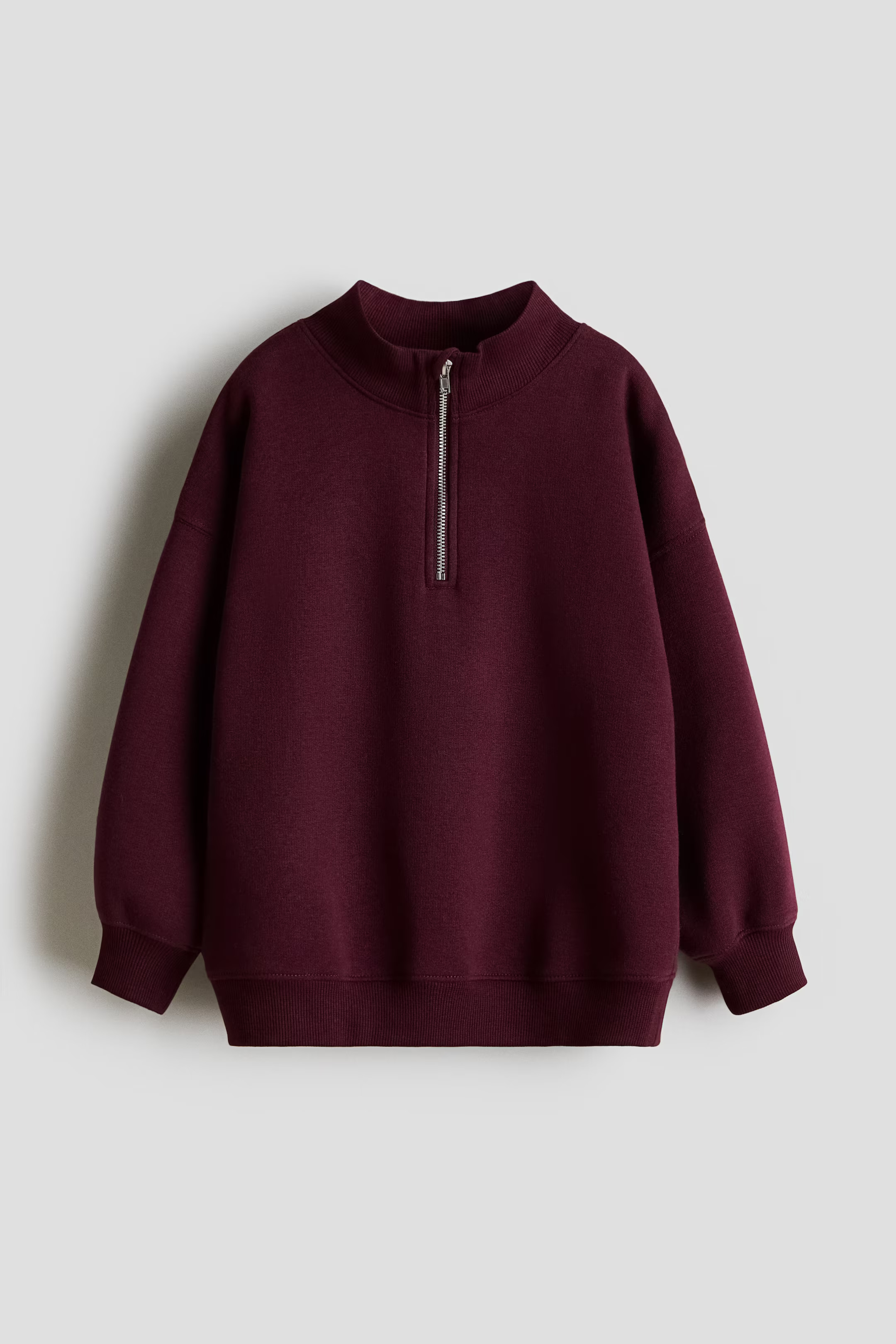 Half-Zip Sweatshirt - Dark red - Kids | H&M US | H&M (US + CA)