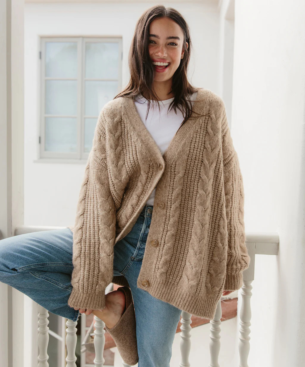 Cable Cocoon Cardigan | Jenni Kayne