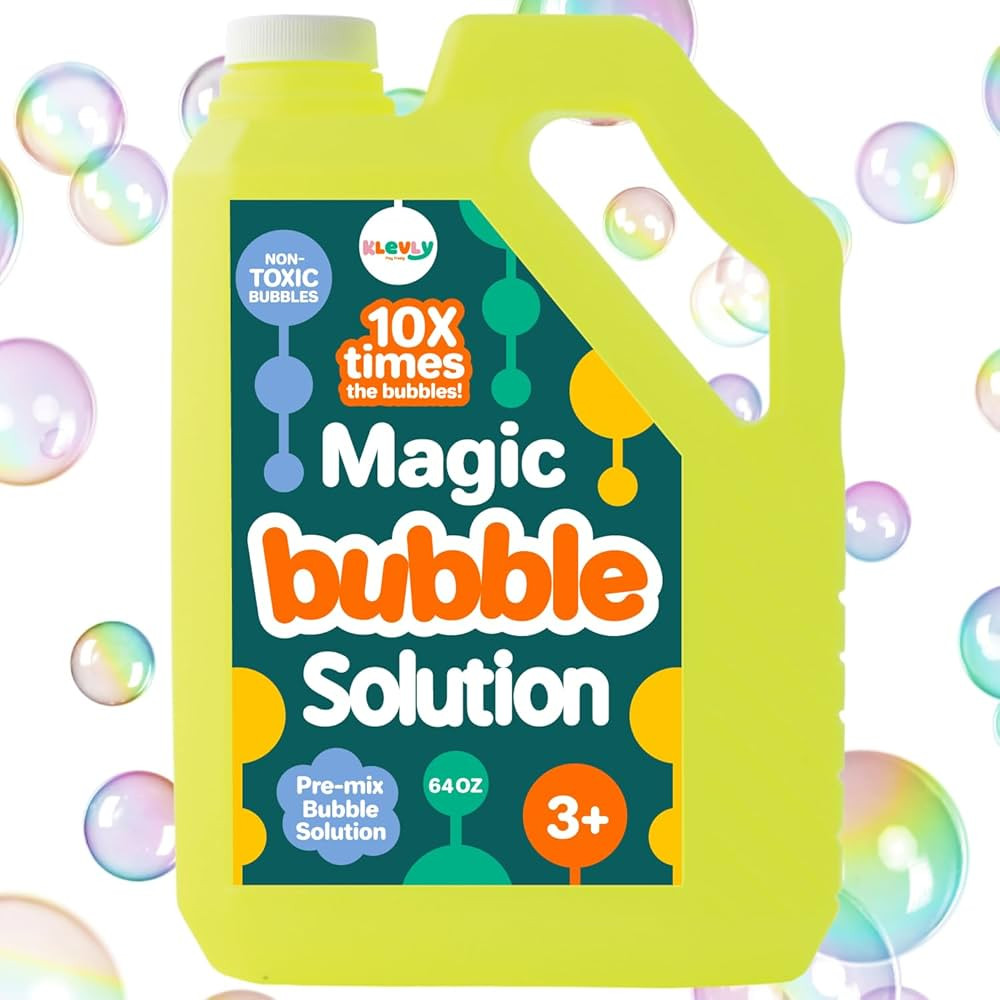 Colorful Bubble Solution Refill 64 OZ | Non-Toxic Pre-Mix Bubble Refill Solution No Mixing or Mea... | Amazon (US)