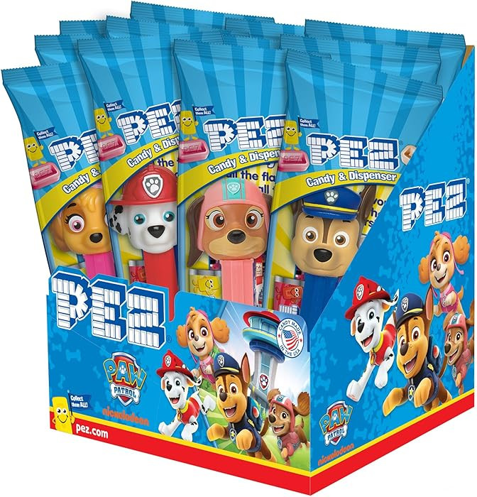PEZ Candy Paw Patrol Dispensers (Individually Wrapped Candy Dispensers each with Two Candy Refill... | Amazon (US)