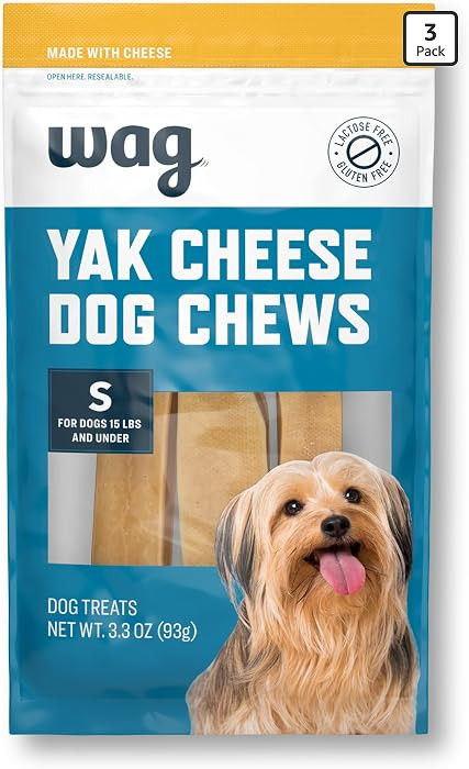 Amazon Brand - Wag Yak Cheese Himalayan Dog Chews, Dog Treats for Small Size Dogs, All Natural, H... | Amazon (US)