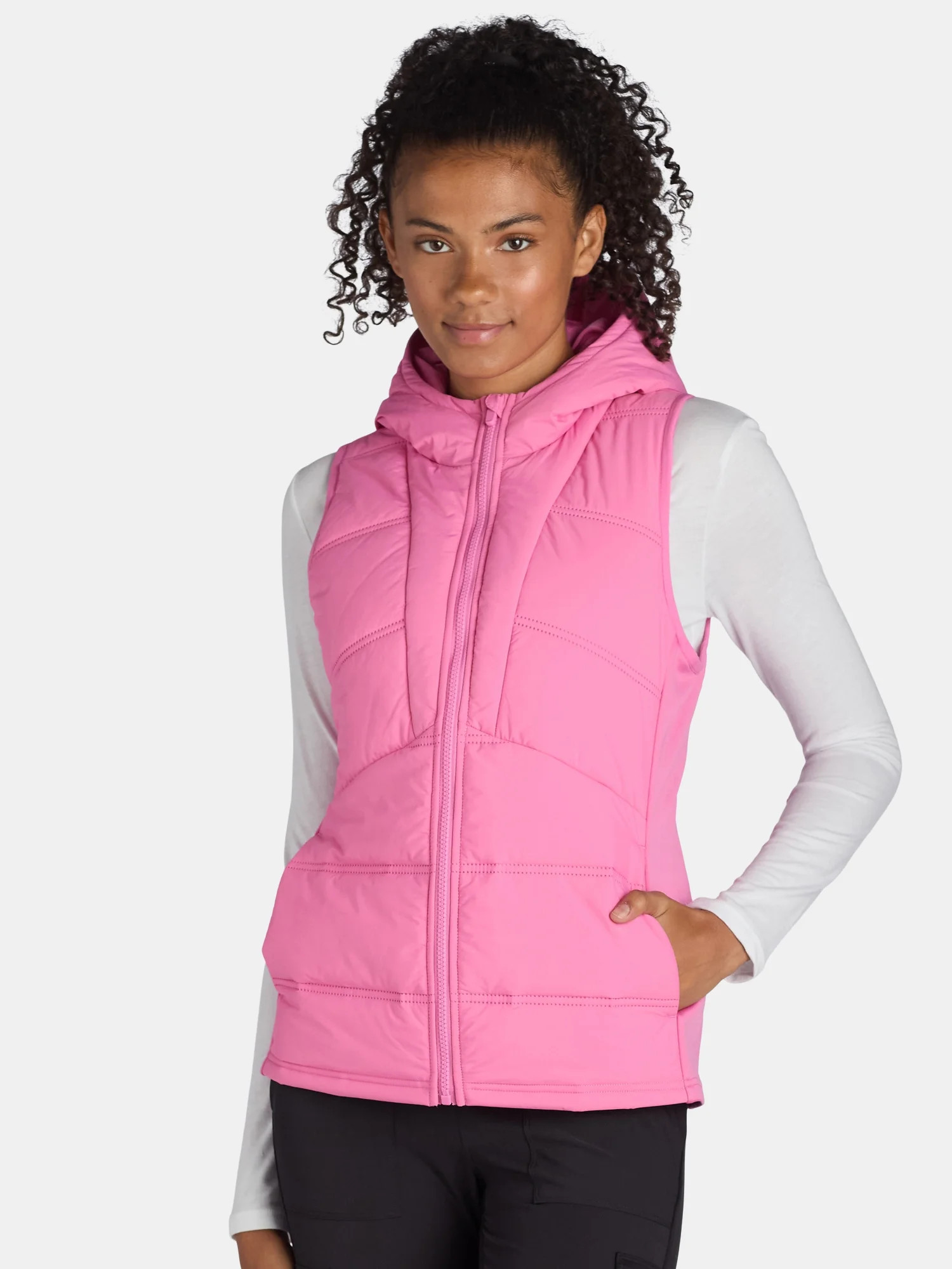 Avia Women's Hooded Quilted Vest, Sizes XS-XXXL | Walmart (US)