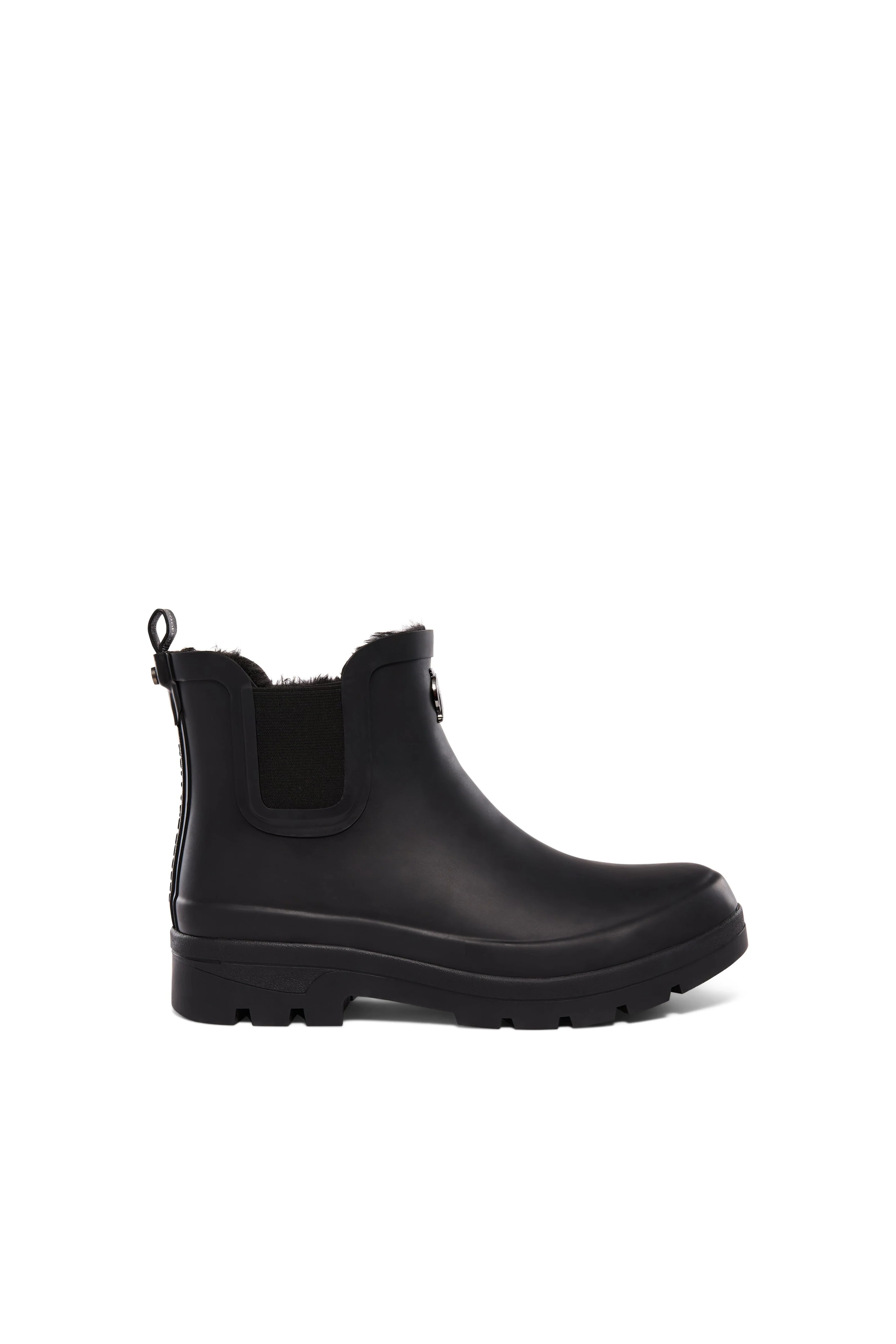 Sherpa Lined Chunky Chelsea Wellington (Black) | Holland Cooper