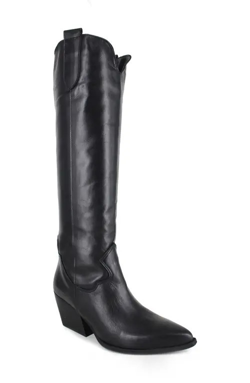 ZIGI Valezka Knee High Boot in Black Leather at Nordstrom, Size 6Us | Nordstrom