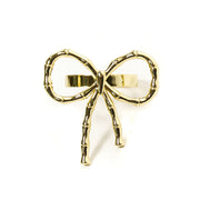 Brass Bamboo Bow Napkin Ring | The Avenue