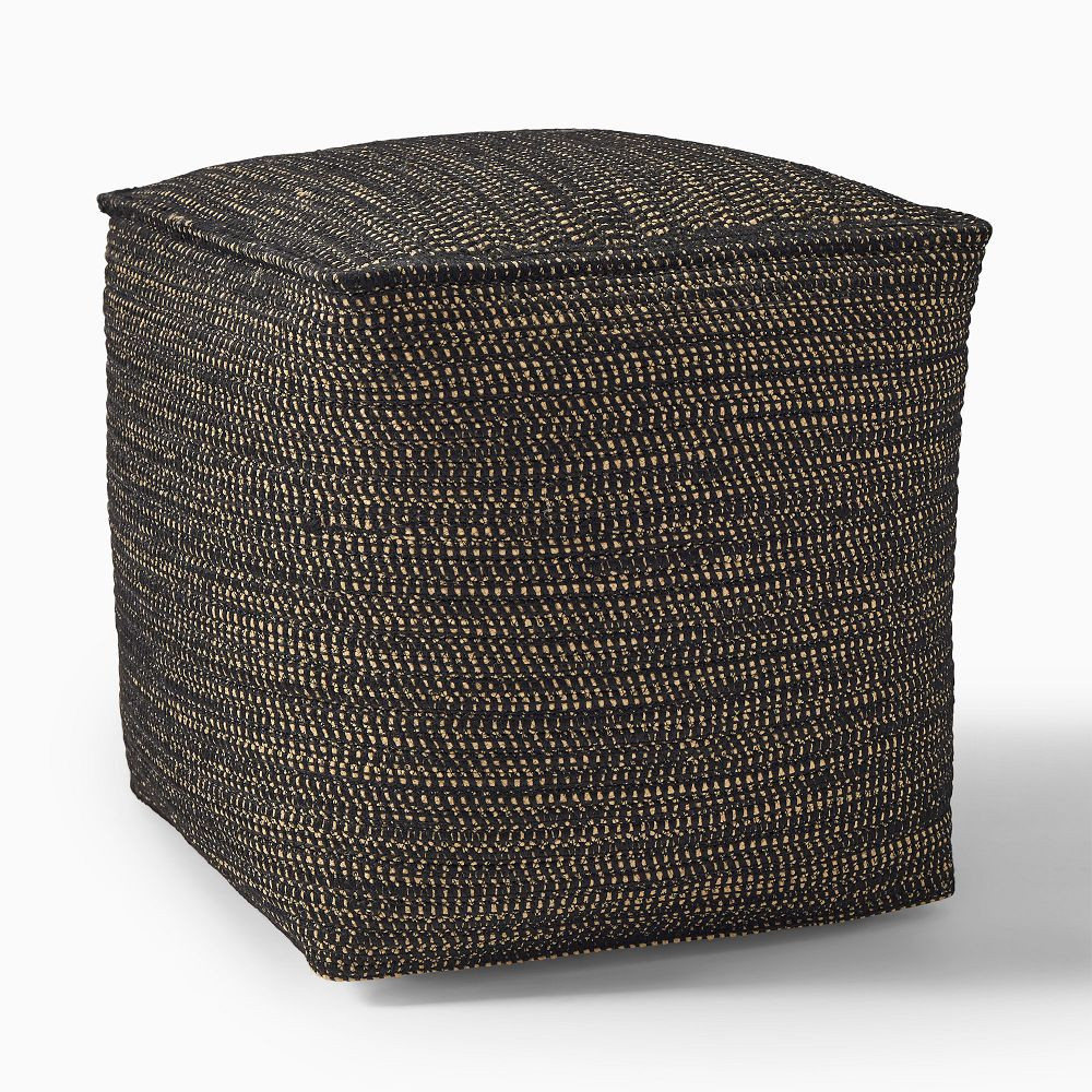 Dori Indoor/Outdoor Pouf (18") | West Elm (US)