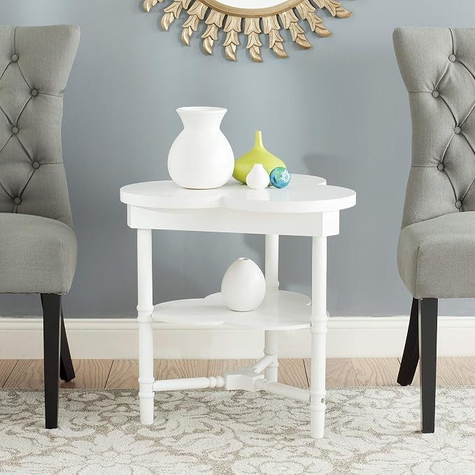Safavieh American Homes Collection Clover White End Table | Amazon (US)
