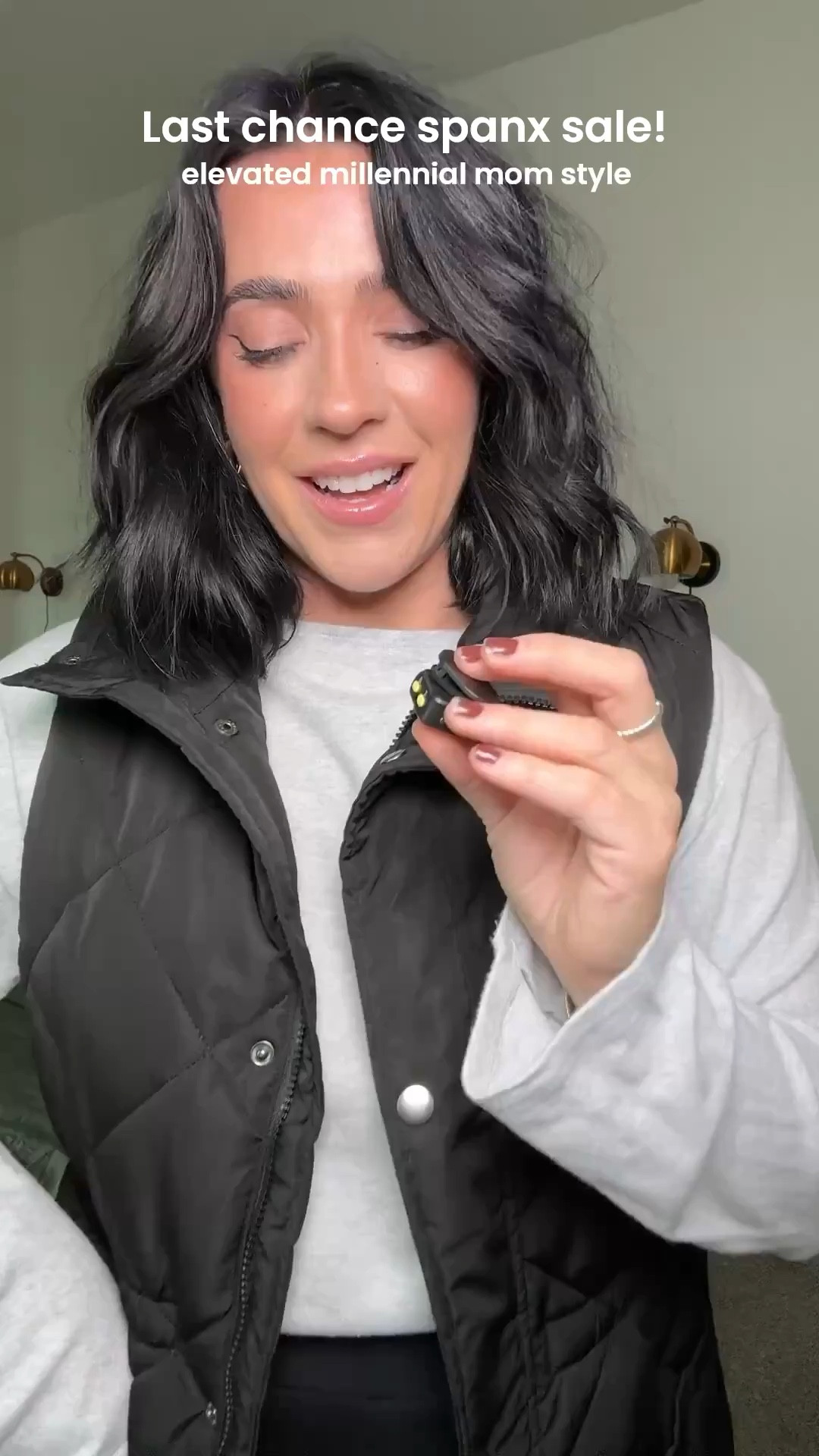 Styling the viral spanx track pants! Last chance to grab them 30% off spanx sale ends today! These are by far my most worn pants, elevating your everyday leggings long look. Keeping the millennial flare with the vest!

Size L in everything 

#LTKSaleAlert #LTKMidsize #LTKSeasonal