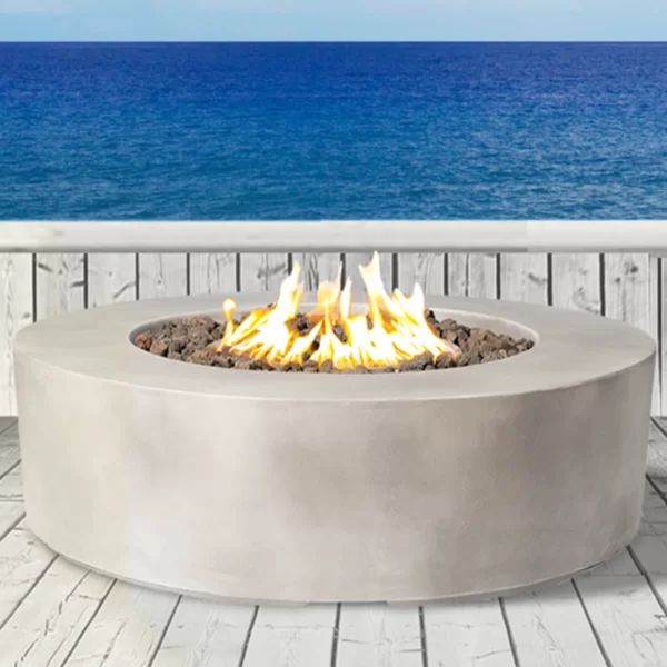 Grice Concrete Propane/Natural Gas Fire Pit Table | Wayfair North America