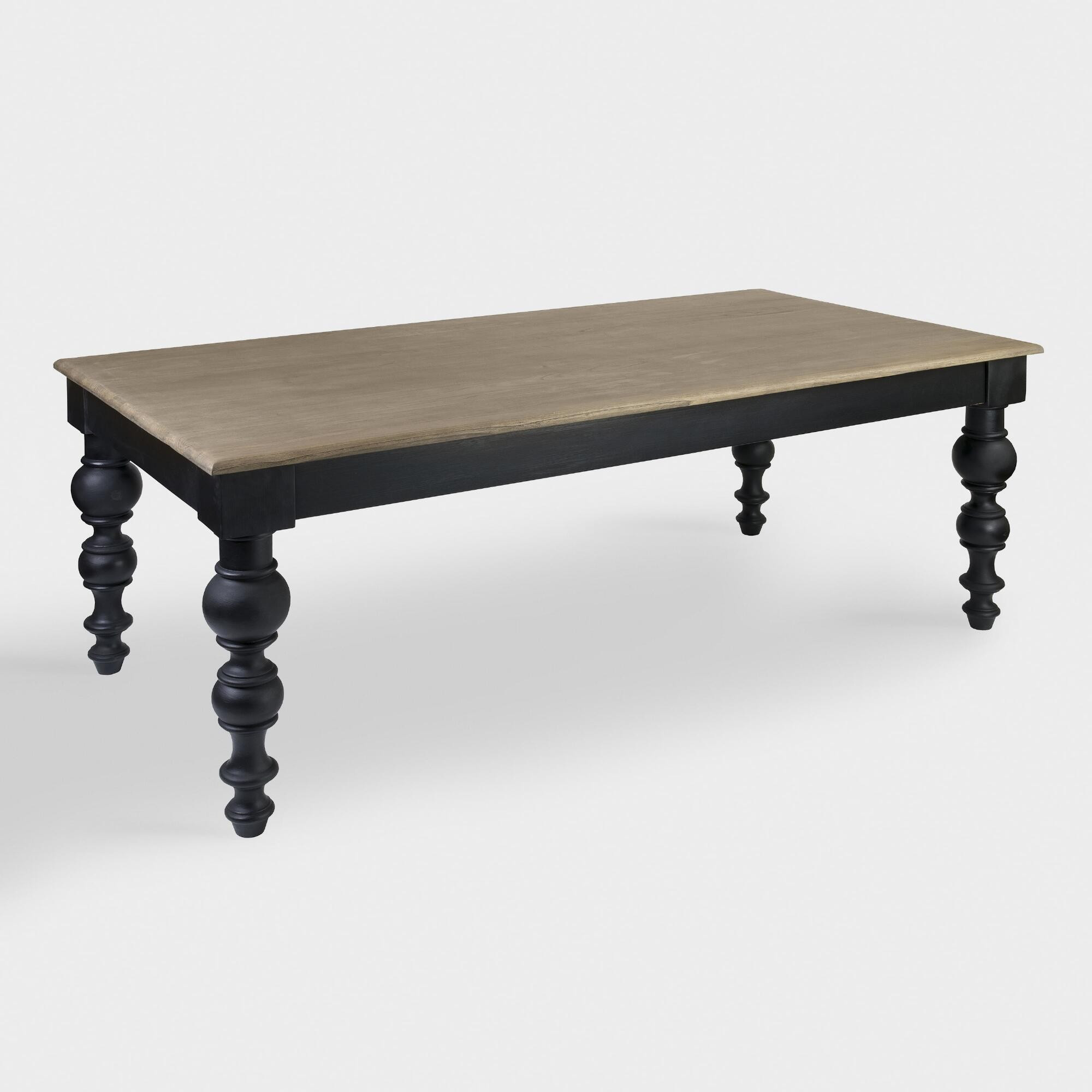 Black Teak Wood Althea Dining Table by World Market | World Market