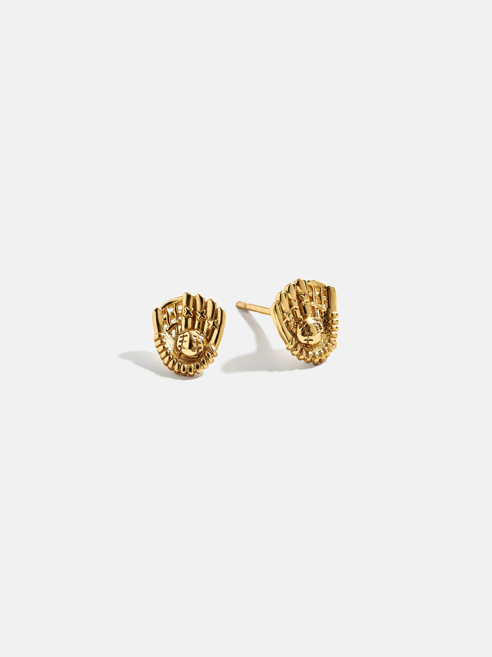 18K Gold Sports Delicate Stud - Baseball | BaubleBar