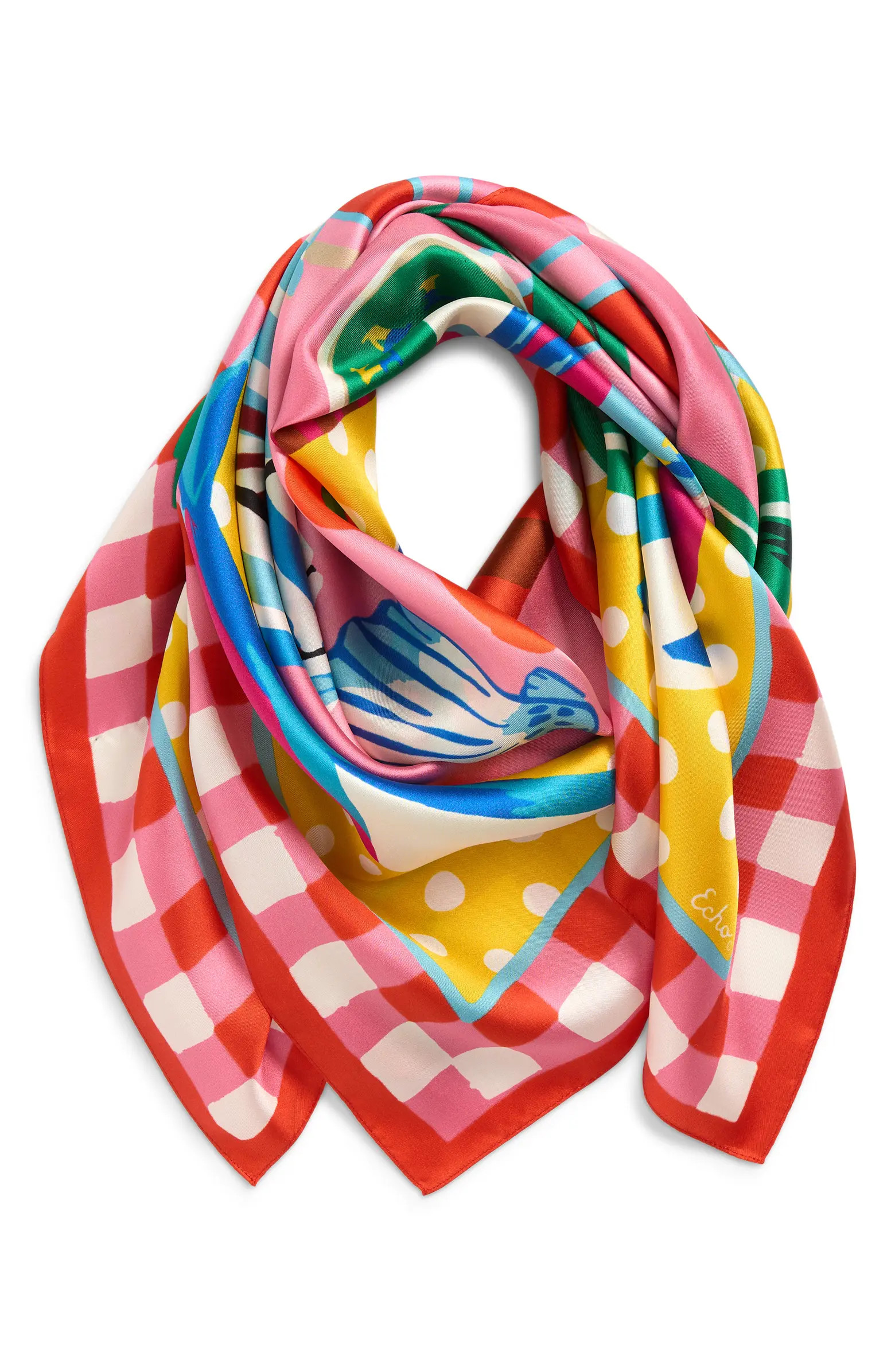 Beach Picnic Silk Square Scarf | Nordstrom