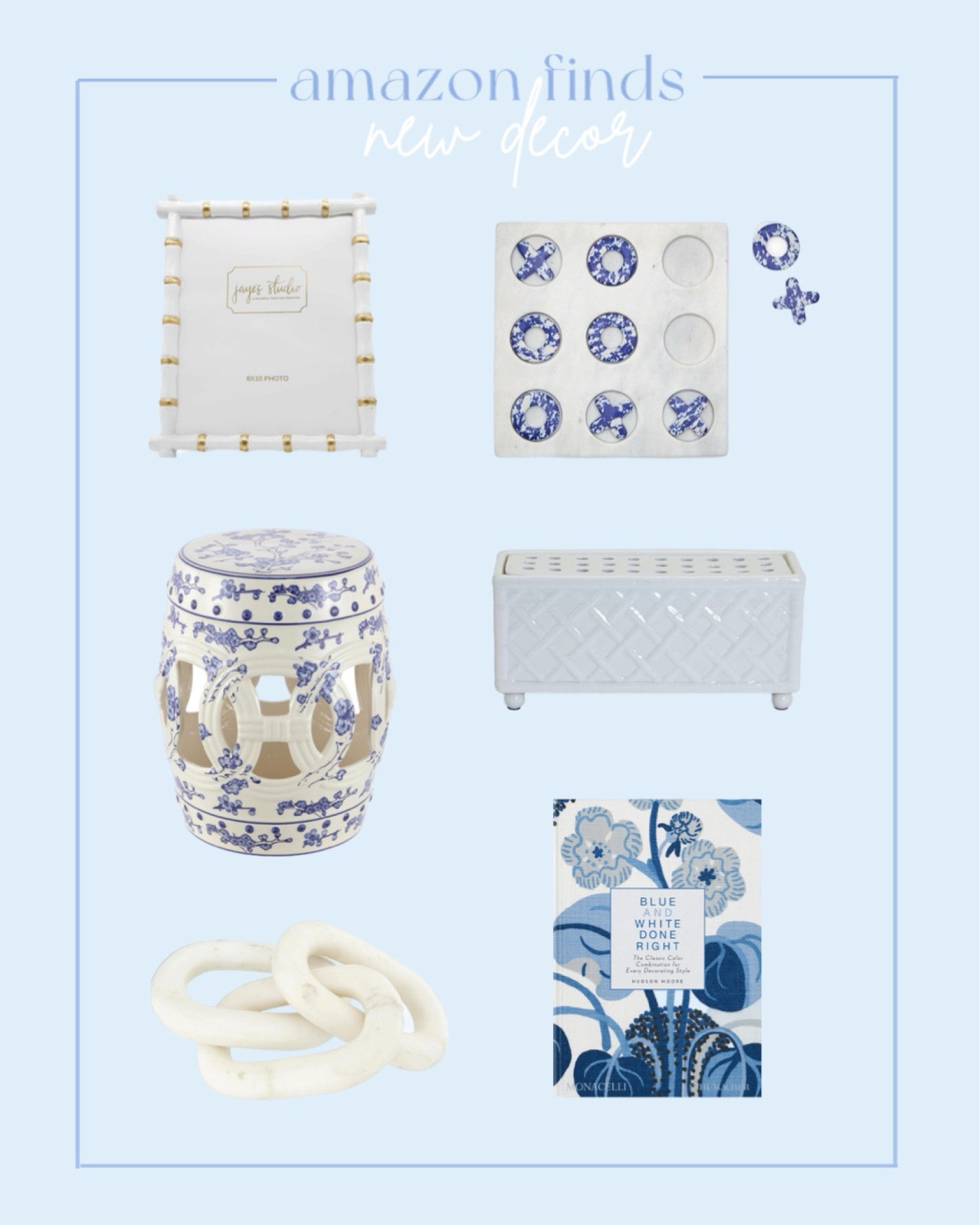 Amazon Grand Millennial Style Decor 

Amazon Home | Amazon Decor | Chinoiserie | Bamboo Frame | Blue and White | Grand Millennial Decor | Interior Design | Coffee Table Books | 

#LTKhome #LTKU #LTKSeasonal