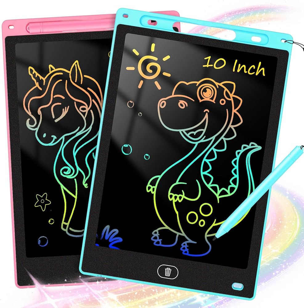 2 Pack LCD Writing Tablet for Kids 10 inch, Preschool Toys for Baby Girl Boy, Toddler Drawing Boa... | Amazon (US)