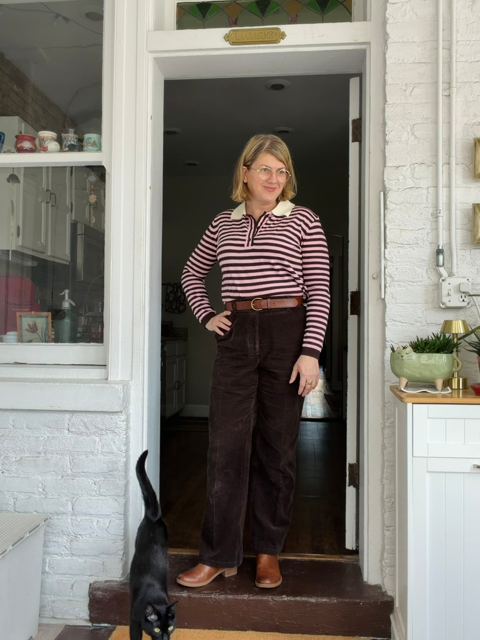 It’s April 30th and only a high of 49° in Chicago, soooo… 🤍 Unlinkables: Shirt is a souvenir from a boutique in Sevilla. Pants are Comptoir des Cotonniers.

#LTKootd #LTKMidsize #LTKOver40