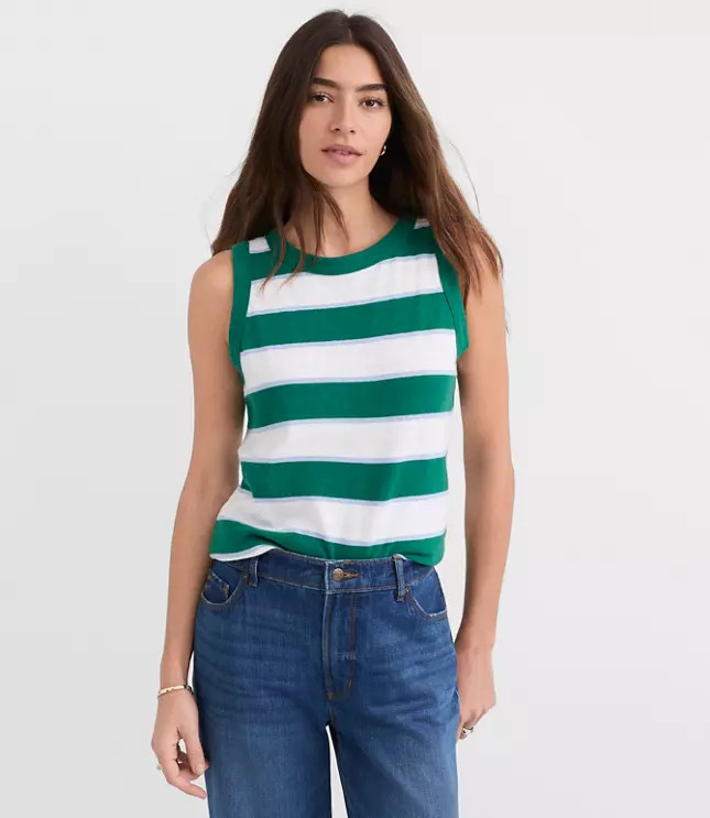Striped Harbor Tank Top | LOFT