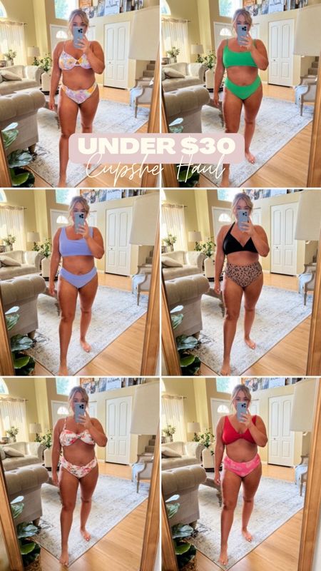 Midsize bikini haul under $30. Wearing a size XL in all suits. 

#LTKSeasonal #LTKswim #LTKunder50