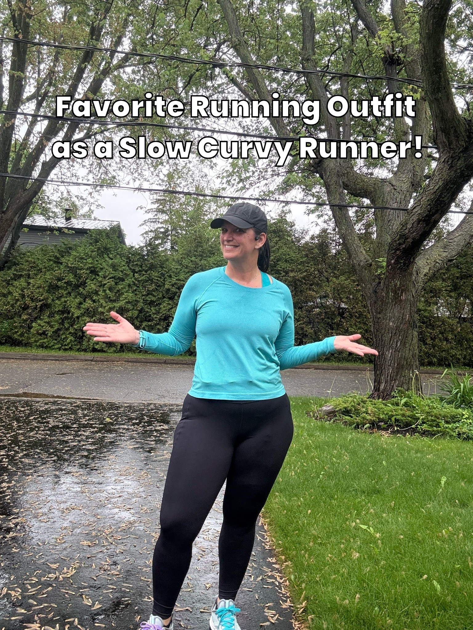 Here’s a caption you could use:

My favorite running outfit as a slow, curvy runner 🤍

If an outfit is uncomfortable, I won’t wear it. And if I won’t wear it, I won’t run.

My go-to combination:
• A supportive sports bra that doesn’t chafe
• High-waisted leggings that stay put
• Comfortable running shoes with plenty of cushioning
• A lightweight top that keeps me cool

Nothing fancy. Nothing complicated. Just pieces that help me feel comfortable and confident when I head out the door.

As a slow runner, I’ve learned that the best running outfit isn’t about looking like a runner. It’s about feeling good enough to keep showing up.

#LTKfitness #LTKplussize