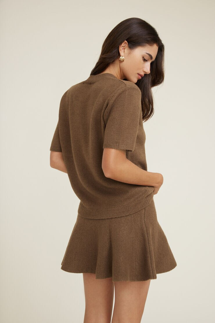 Aura Boxy Short Sleeve Sweater | Dynamite Clothing