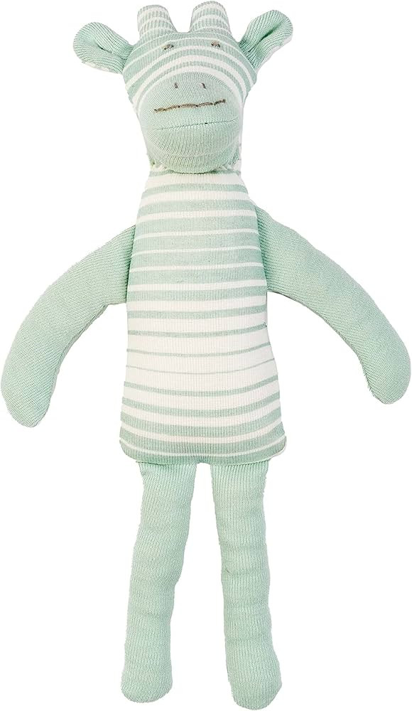 Under the Nile Organic Cotton Sea Breeze Ombre Stripe Baby Giraffe Toy 10" Tall | Amazon (US)