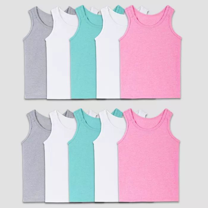 Fruit of the Loom Toddler Girls' 10pk Tank Top - Colors May Vary | Target