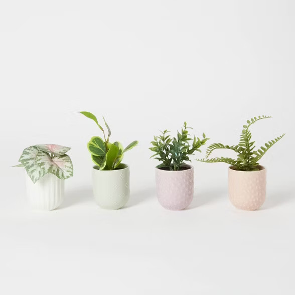 4ct Faux Variety Potted Plants - Bullseye's Playground™ | Target