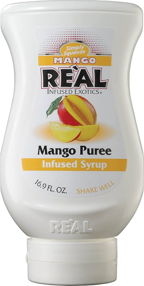 Mango Reàl, Mango Puree Infused Syrup, 16.9 FL OZ Squeezable Bottle (Pack of 1) | Amazon (US)