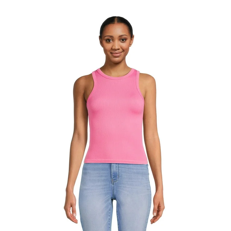 No Boundaries Juniors Seamless High Neck Tank Top | Walmart (US)