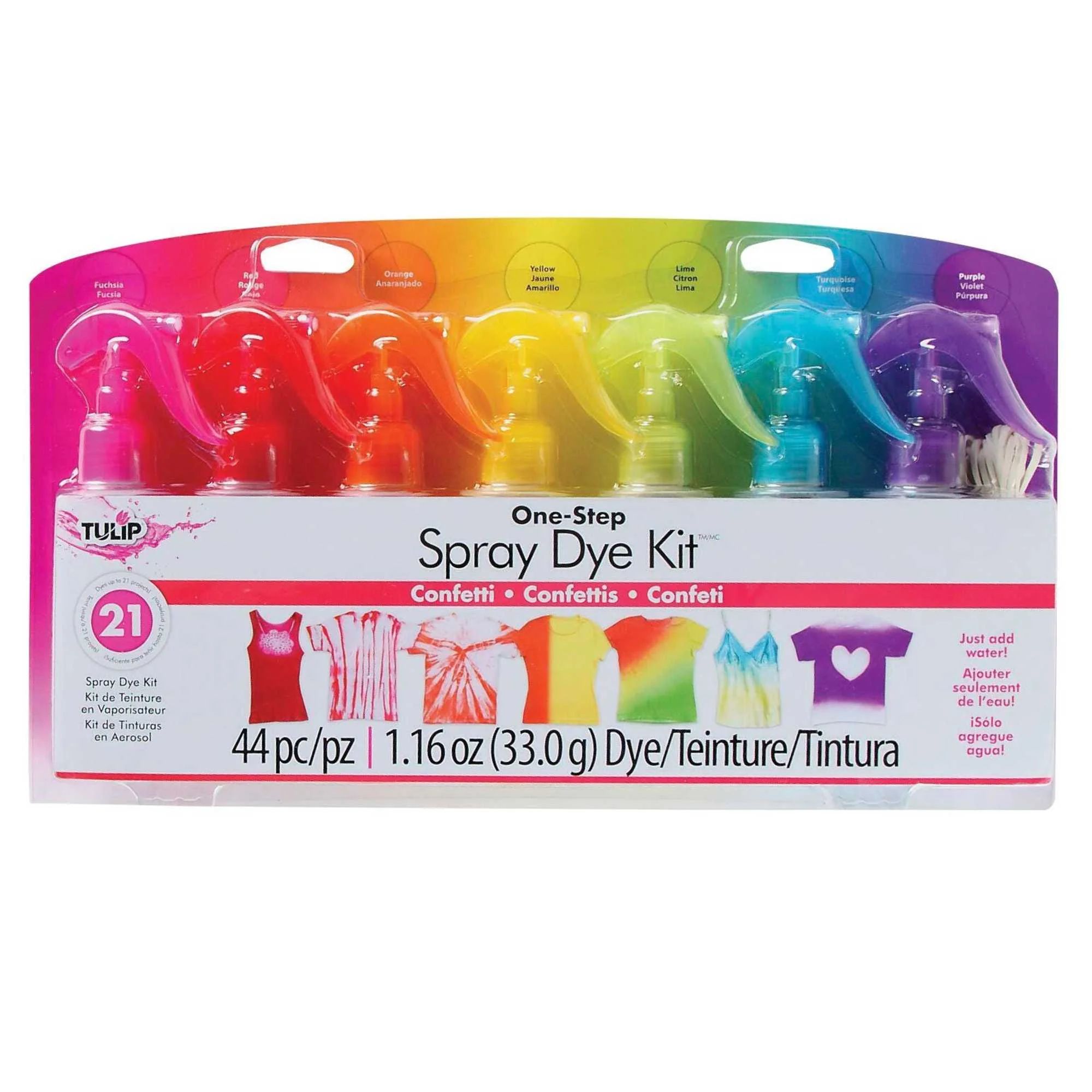 Tulip One-Step Spray Tie-Dye Kit-Confetti | Walmart (US)
