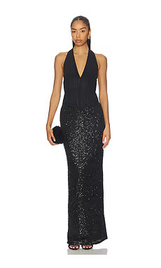 Lovers and Friends Anneliese Gown in Black from Revolve.com | Revolve Clothing (Global)