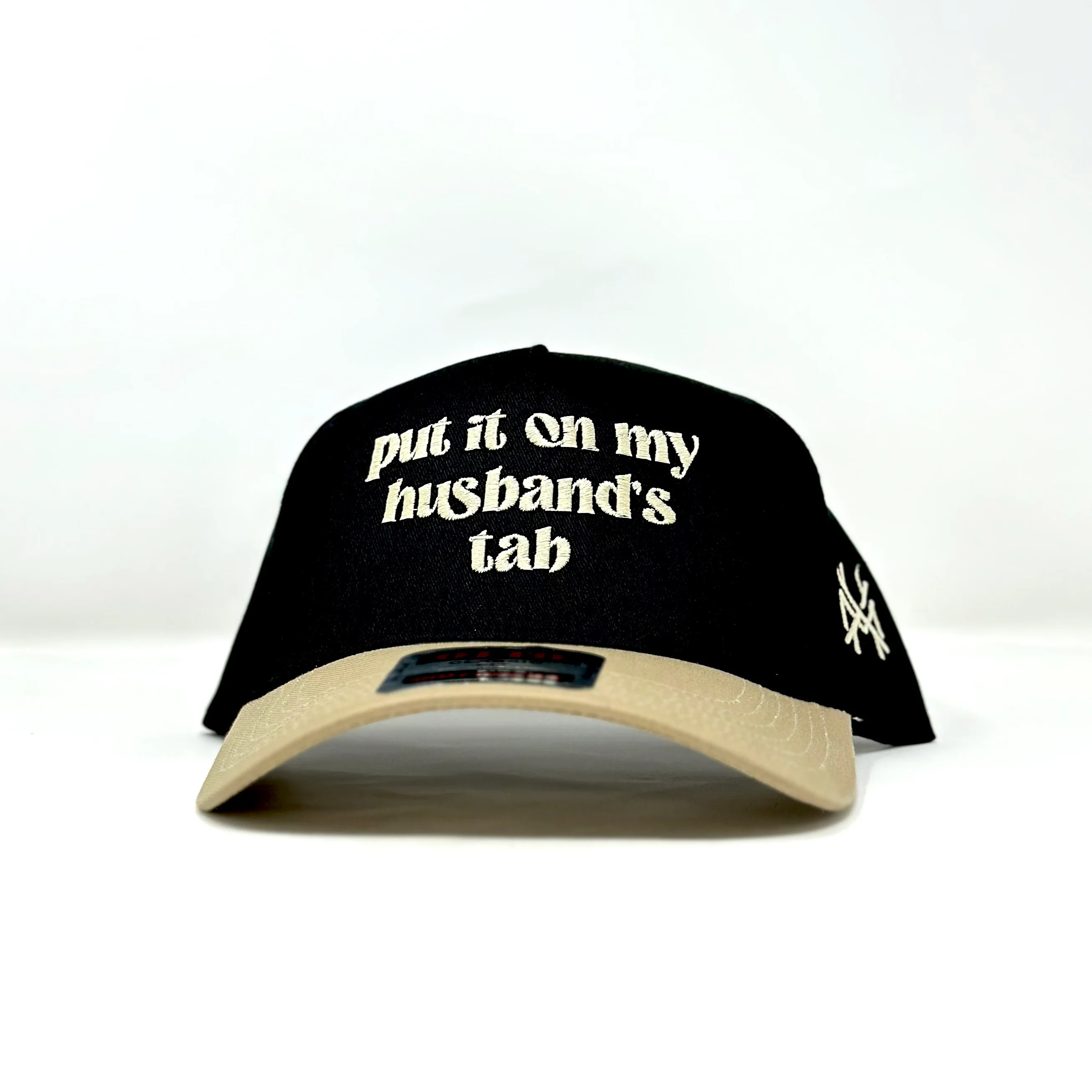 CS Put it on my Husband's Tab Khaki/ Black Otto | The Mad Hatter Company