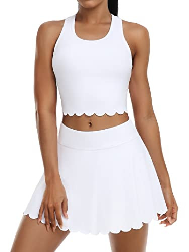 ATTRACO Tennis Outfits for Women Racerback Golf Activewear Exercise Workout Dress | Amazon (US)