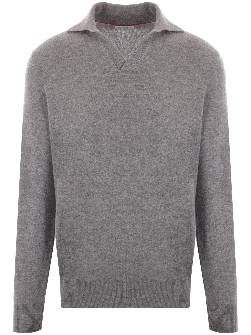 Brunello Cucinelli cashmere polo jumper - Grey | Farfetch Global
