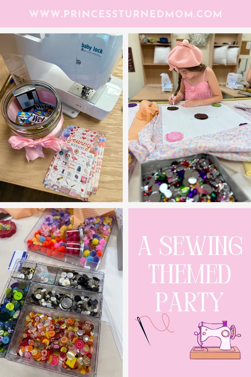 We had “sew” much fun at Rosie’s sewing themed party this year. Decorations were minimal, making it a super easy party! More on the blog: www.princessturnedmom.com

#LTKParties
