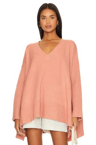 Free People Orion Tunic Sweater in Lightest Rose from Revolve.com | Revolve Clothing (Global)