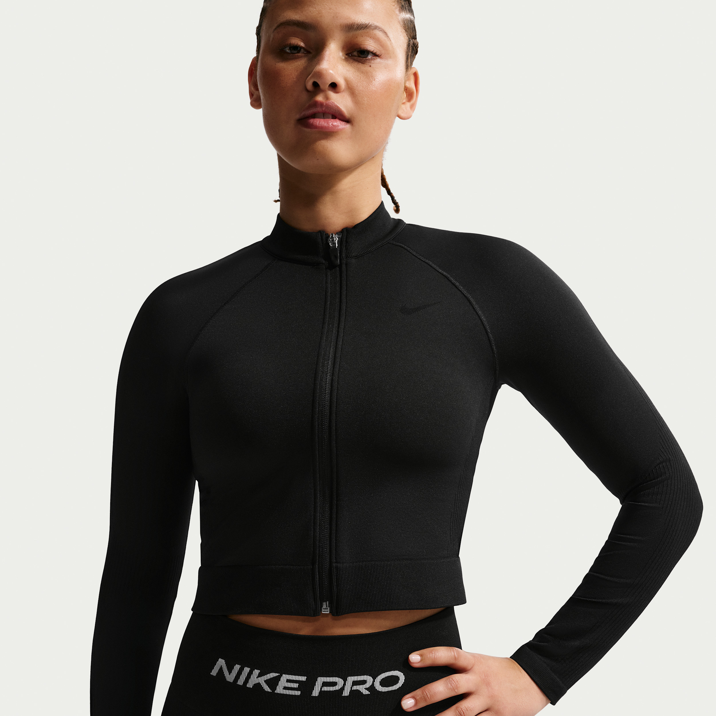 Women's Nike Pro Full-Zip Training Top in Black | IO4466-010 | Nike (US)