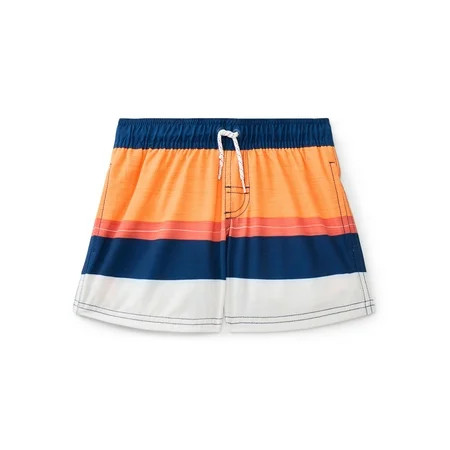 Wonder Nation Boys Quick Dry Stretch Swim Trunks with UPF50, Sizes 4-18 & Husky | Walmart (US)