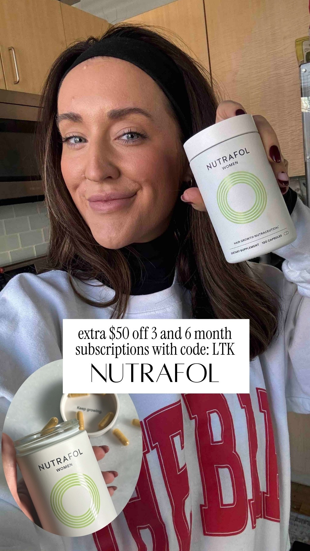 Nutrafol sale!! I just ordered the postpartum formula as my hair is already starting to fall out 🫣 take an extra $50 off 3 and 6 month subscriptions with code: LTK

#LTKSpringSale #LTKBeauty